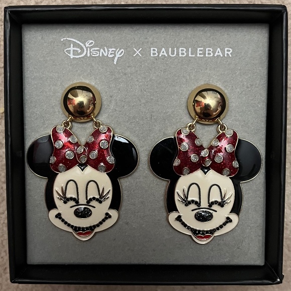 Disney x Baublebar Minnie Dangle Earrings - Picture 1 of 1